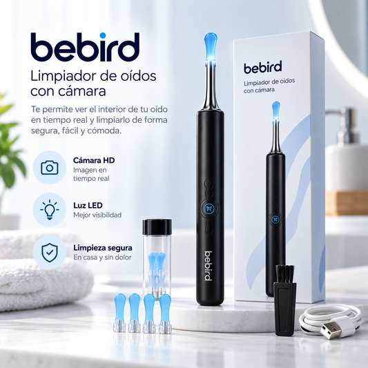 Limpia oídos con cámara HD